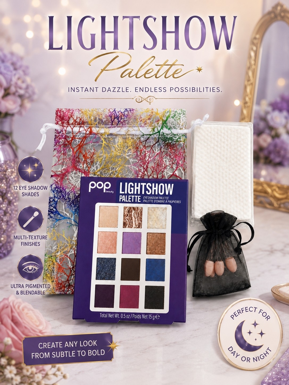 pop Beauty Lightshow Palette Eyeshadow - Slay